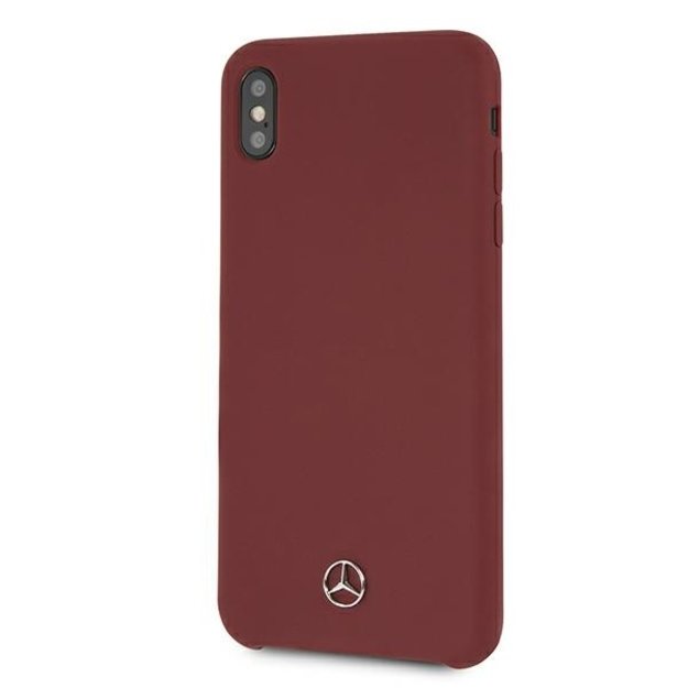 Mercedes MEHCI65SILRE iPhone Xs Max czerwony/red hardcase Silicone Line 7