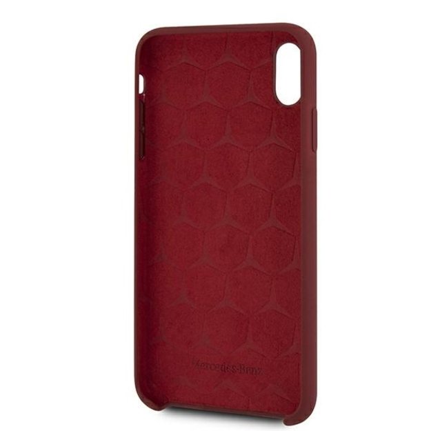 Mercedes MEHCI65SILRE iPhone Xs Max czerwony/red hardcase Silicone Line 9