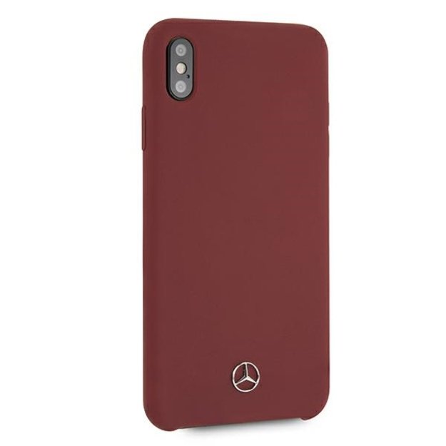 Mercedes MEHCI65SILRE iPhone Xs Max czerwony/red hardcase Silicone Line 10