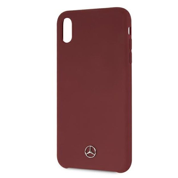 Mercedes MEHCI65SILRE iPhone Xs Max czerwony/red hardcase Silicone Line 8