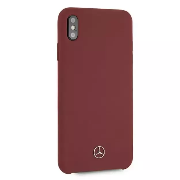 Mercedes MEHCI65SILRE iPhone Xs Max czerwony/red hardcase Silicone Line 4