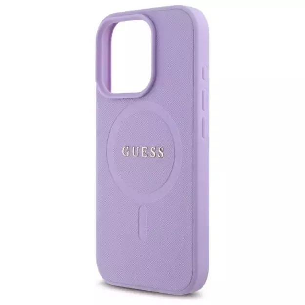 Guess Saffiano MagSafe case for iPhone 16 Pro - purple 12