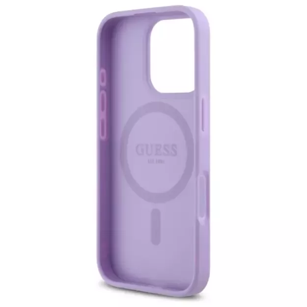 Guess Saffiano MagSafe case for iPhone 16 Pro - purple 13