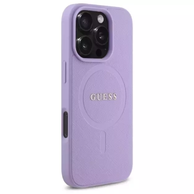 Guess Saffiano MagSafe case for iPhone 16 Pro - purple 10