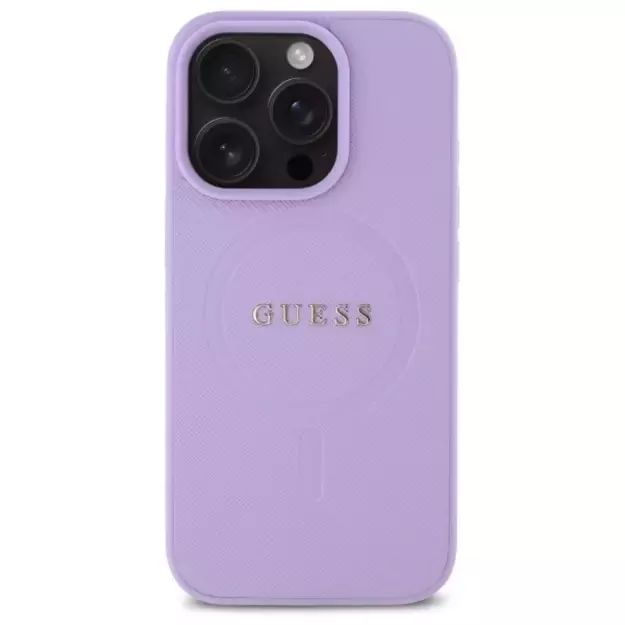 Guess Saffiano MagSafe case for iPhone 16 Pro - purple 9