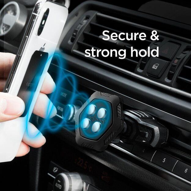 Spigen QS24 phone holder for CD slot in car magnetic - black 2