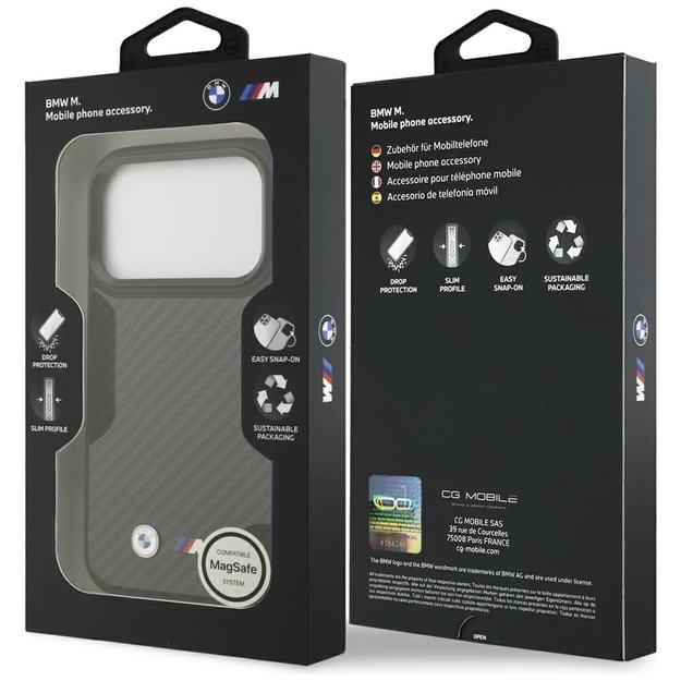 BMW M Kevlar Matt MagSafe Case for iPhone 17 Pro - Black 7