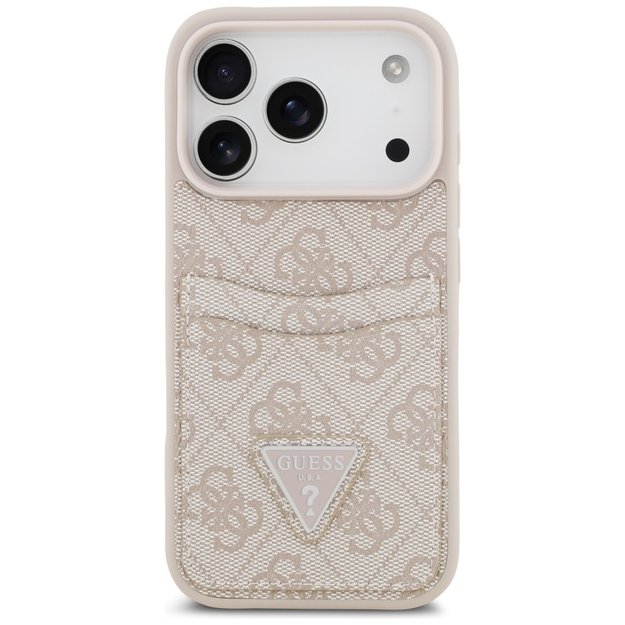 Guess 4G Nauble Card Triangle Case for iPhone 17 Pro - Pink 2