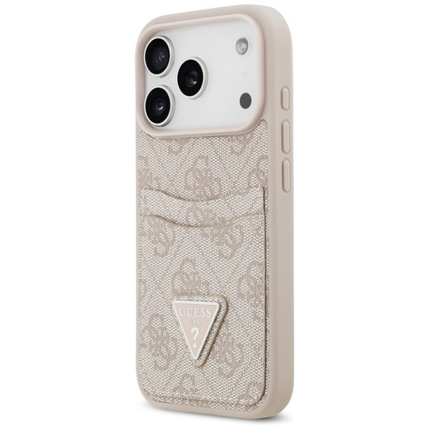 Guess 4G Nauble Card Triangle Case for iPhone 17 Pro - Pink 1