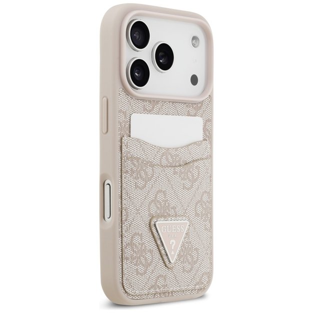 Guess 4G Nauble Card Triangle Case for iPhone 17 Pro - Pink 3