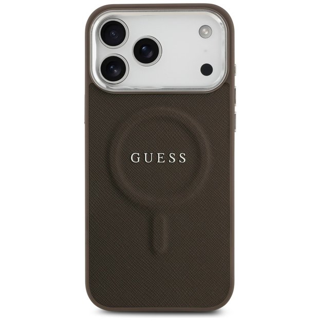 Guess Classic Logo MagSafe Case for iPhone 17 Pro - Brown 5