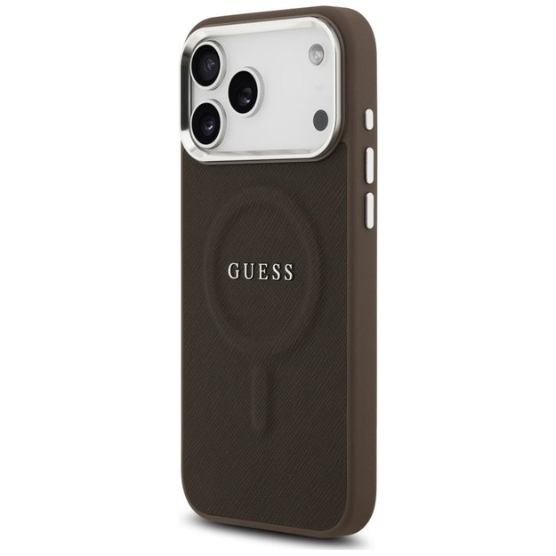 Guess Classic Logo MagSafe Case for iPhone 17 Pro - Brown 4