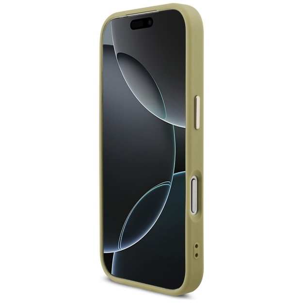 Guess Fixed Glitter Big 4G Metal Frame case for iPhone 17 Pro - gold 4