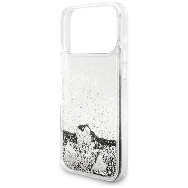 Guess Liq case. Glitter Charms for iPhone 17 Pro Max - silver 5