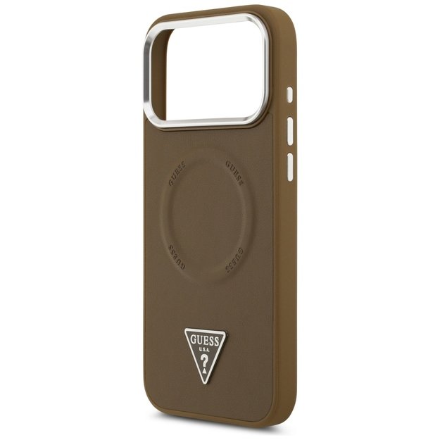 Guess Triangle Logo MagSafe case for iPhone 17 Pro - brown 5