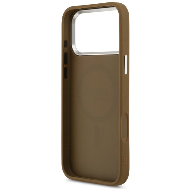 Guess Triangle Logo MagSafe case for iPhone 17 Pro - brown 6
