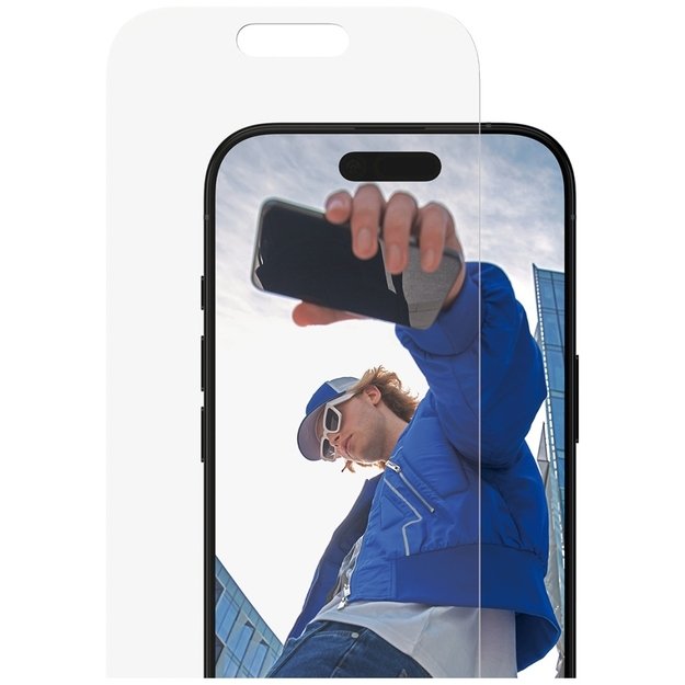 PanzerGlass Classic Fit EasyAligner Tempered Glass for iPhone 17 / 16 Pro 1
