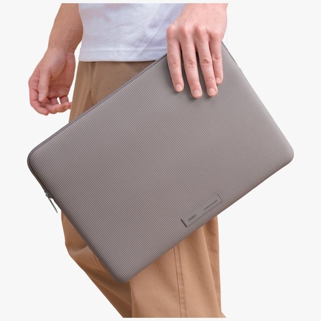 Uniq Cyprus Ridge Edition Laptop Sleeve for 16&quot  laptops, water-resistant neoprene - gray 4
