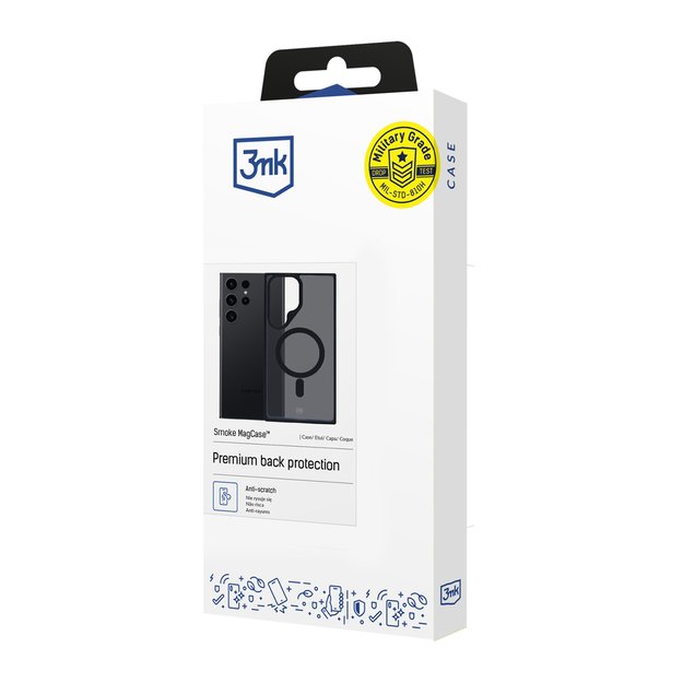 3mk Smoke MagCase with MagSafe for Samsung Galaxy S24 Ultra - semi-transparent 2