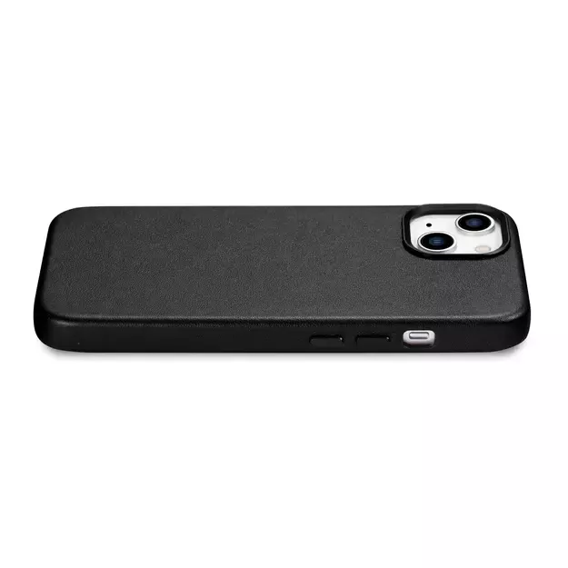 iCarer Case Leather cover for iPhone 14 Plus genuine leather case black (compatible with MagSafe) 26