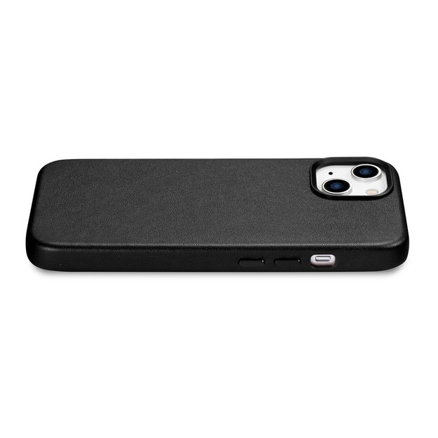 iCarer Case Leather cover for iPhone 14 Plus genuine leather case black (compatible with MagSafe) 41