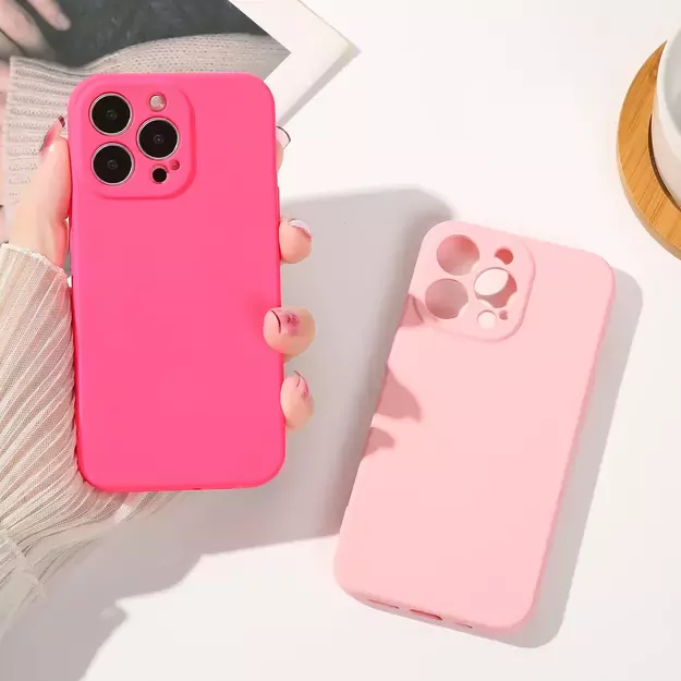 Silicone case iPhone 14 Plus silicone case fuchsia 10