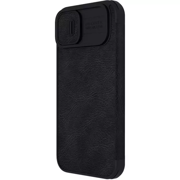 Nillkin Qin Leather Pro Case iPhone 14 Plus Camera Cover Holster Cover Flip Case Black 21