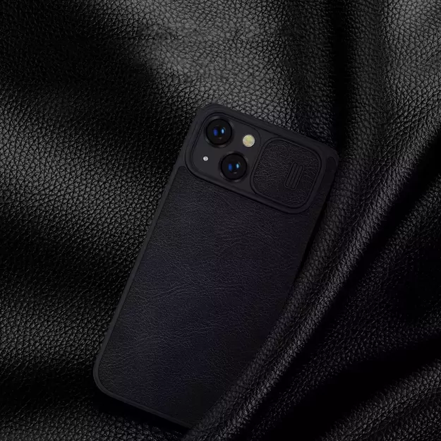 Nillkin Qin Leather Pro Case iPhone 14 Plus Camera Cover Holster Cover Flip Case Black 31