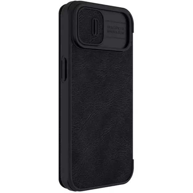 Nillkin Qin Leather Pro Case iPhone 14 Plus Camera Cover Holster Cover Flip Case Black 25