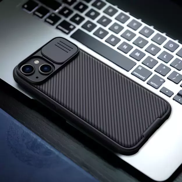 Nillkin CamShield Pro Magnetic Case iPhone 14 Plus Cover Camera Protector Black (with MagSafe) 20