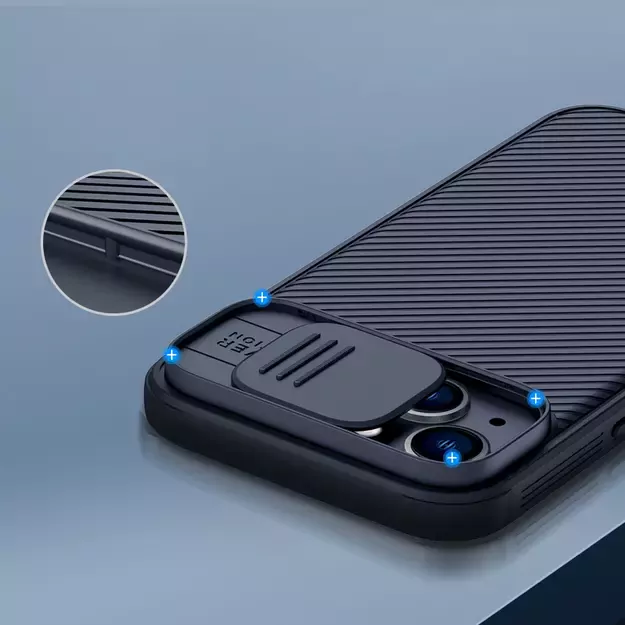 Nillkin CamShield Pro Magnetic Case iPhone 14 Plus Cover Camera Protector Black (with MagSafe) 9