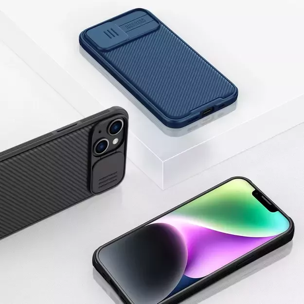 Nillkin CamShield Pro Magnetic Case iPhone 14 Plus Cover Camera Protector Black (with MagSafe) 14