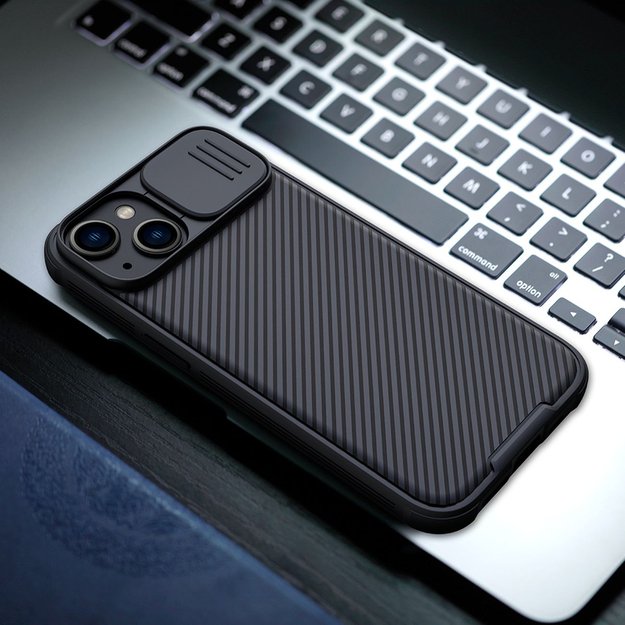 Nillkin CamShield Pro Magnetic Case iPhone 14 Plus Cover Camera Protector Black (with MagSafe) 36