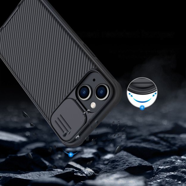 Nillkin CamShield Pro Magnetic Case iPhone 14 Plus Cover Camera Protector Black (with MagSafe) 34