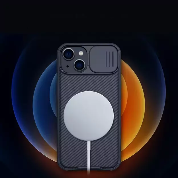 Nillkin CamShield Pro Magnetic Case iPhone 14 Plus Cover Camera Protector Black (with MagSafe) 8