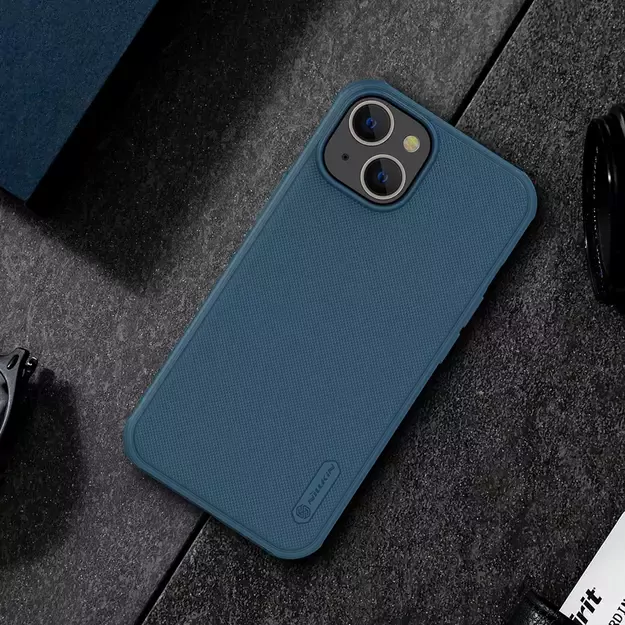 Nillkin Super Frosted Shield Pro Magnetic Case for iPhone 14 Plus with MagSafe magnetic blue 27