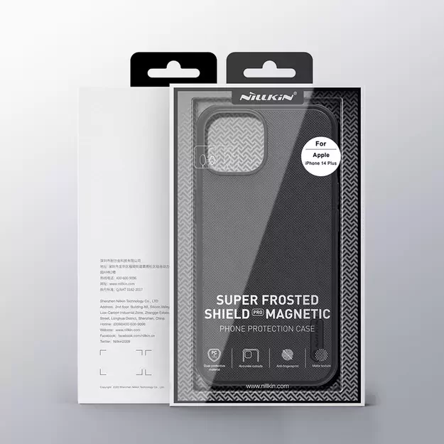 Nillkin Super Frosted Shield Pro Magnetic Case for iPhone 14 Plus with MagSafe magnetic blue 15
