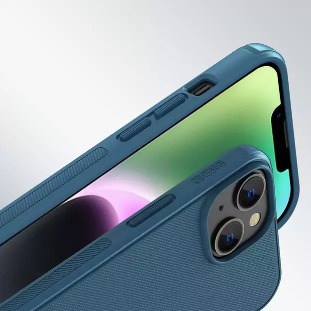Nillkin Super Frosted Shield Pro Magnetic Case for iPhone 14 Plus with MagSafe magnetic blue 22