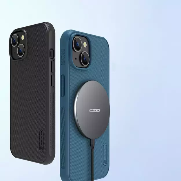 Nillkin Super Frosted Shield Pro Magnetic Case for iPhone 14 Plus with MagSafe magnetic blue 17