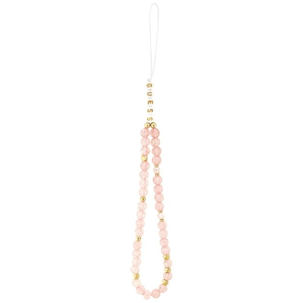Guess IML Flowers Electro Pearl Strap MagSafe Case for iPhone 17 Pro - Pink 1