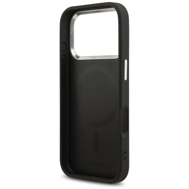 Karl Lagerfeld Choupette Pin MagSafe Case for iPhone 17 Pro Max - Black 6