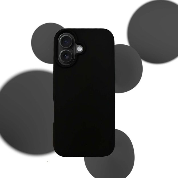3mk Silicone Case for iPhone 16 - Black 5