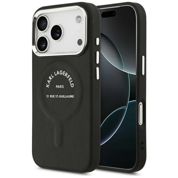 Karl Lagerfeld Karl RSG Logo MagSafe Case for iPhone 17 Pro Max - Black