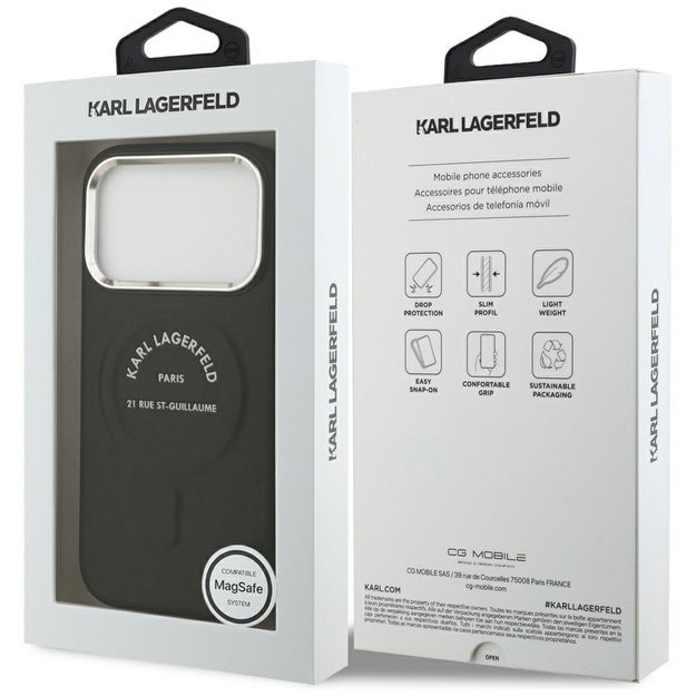 Karl Lagerfeld Karl RSG Logo MagSafe Case for iPhone 17 Pro Max - Black 7