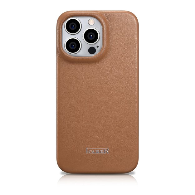 iCarer CE Premium Leather Folio Case iPhone 14 Pro Magnetic Flip Leather Folio Case MagSafe brown (WMI14220714-BN) 2