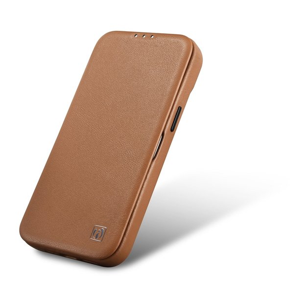 iCarer CE Premium Leather Folio Case iPhone 14 Pro Magnetic Flip Leather Folio Case MagSafe brown (WMI14220714-BN) 7