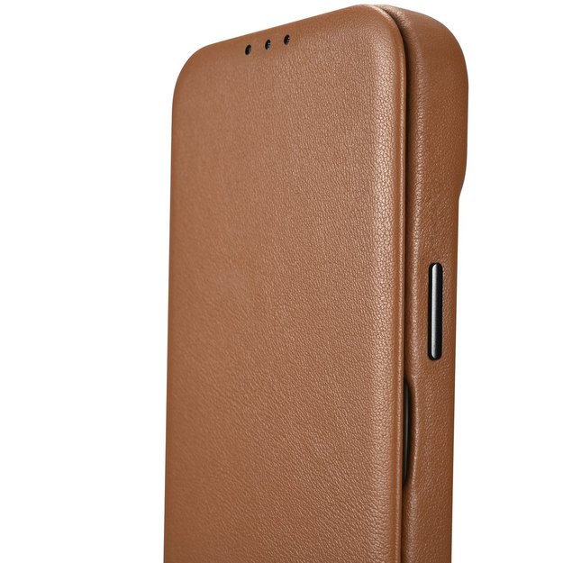 iCarer CE Premium Leather Folio Case iPhone 14 Pro Magnetic Flip Leather Folio Case MagSafe brown (WMI14220714-BN) 13