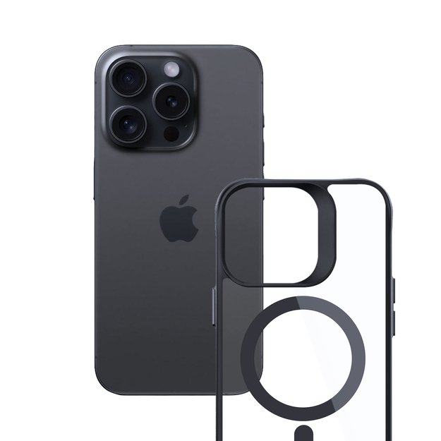3mk Satin Armor MagCase with MagSafe for iPhone 13 Pro - Clear with Black Frame 14