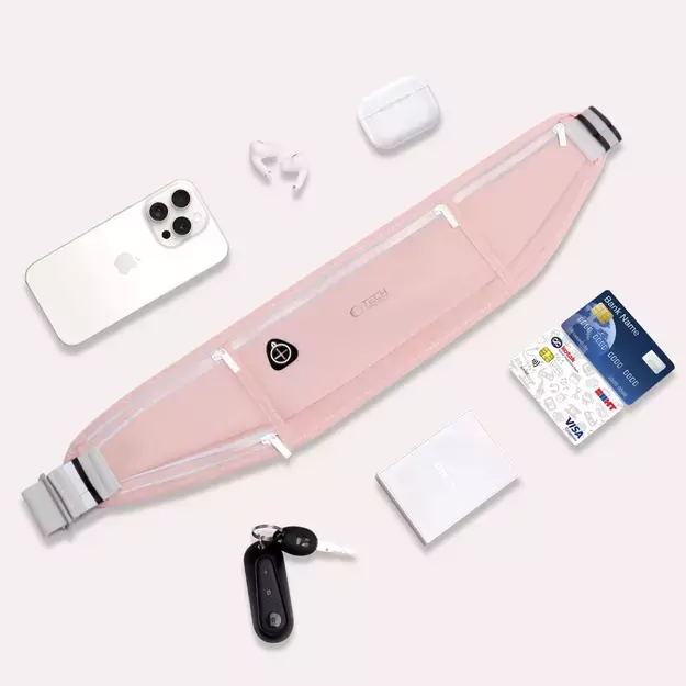 Tech-Protect M3 Universal Sport Waist Bag - Pink 11