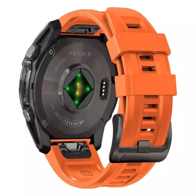 Tech-Protect Silicone Strap for Garmin Fenix 5S / 5S PLUS / 6S / 6S Pro / 7S / 8 (43MM) - Orange 1